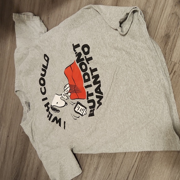 Peanuts Gray Snoopy Graphic Tee - Picture 1 of 2